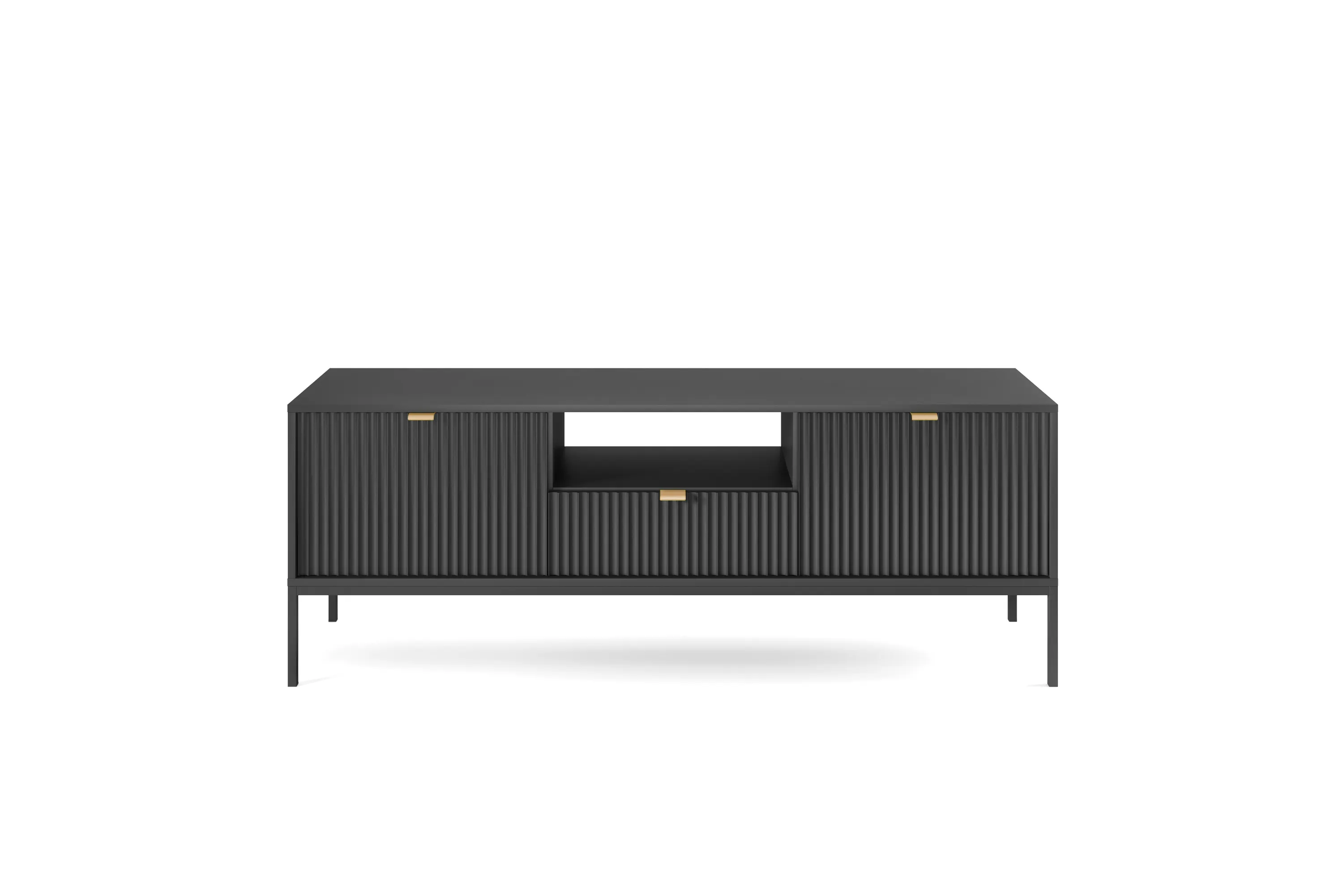 Szafka RTV z szufladą NOVA Czarny, Czarny - NOVA_RTV154_CZCZ