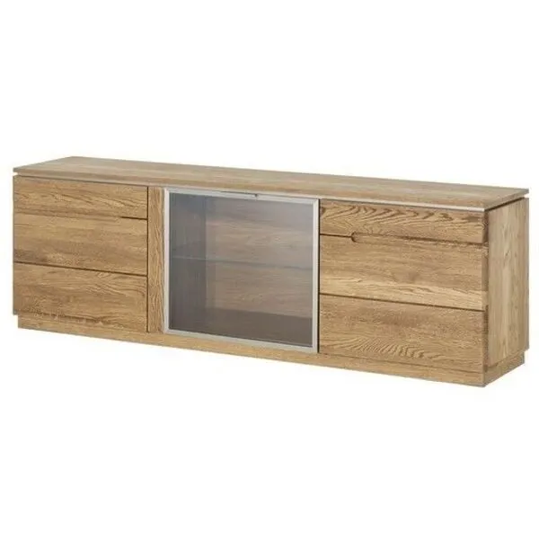 Szafka RTV 2-drzwiowa MONTENEGRO 25 drewniana dąb rustical 163x42x38cm - TH-100-0930