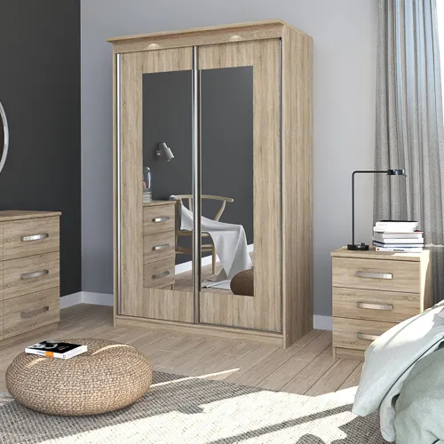 Komoda z 6 szufladami MORTY 112cm dąb sonoma - INT_5001996DOS