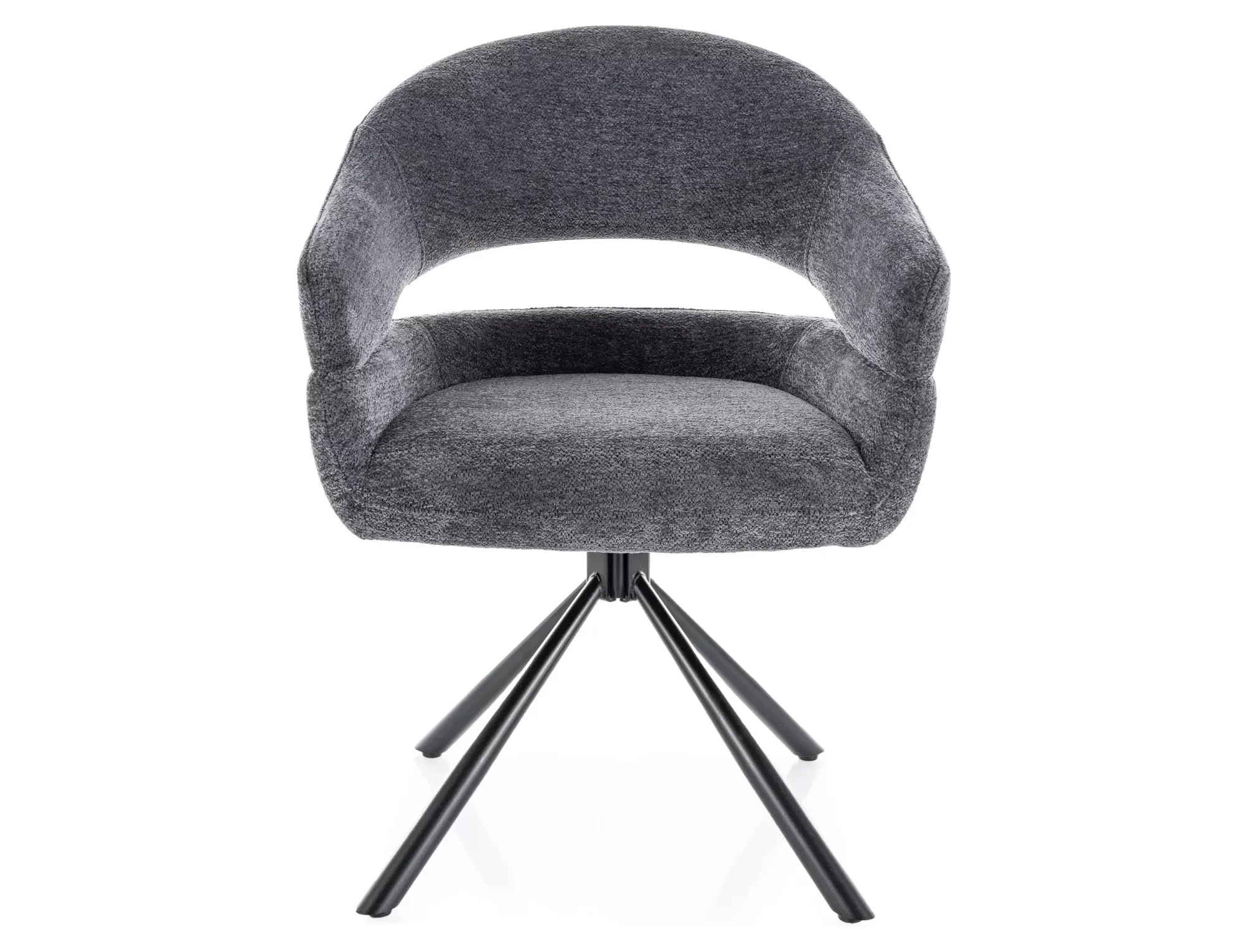 Krzesło jadalnie BORGO RAVEN ciemnoszare/czarne nogi - BORGORCCSZ