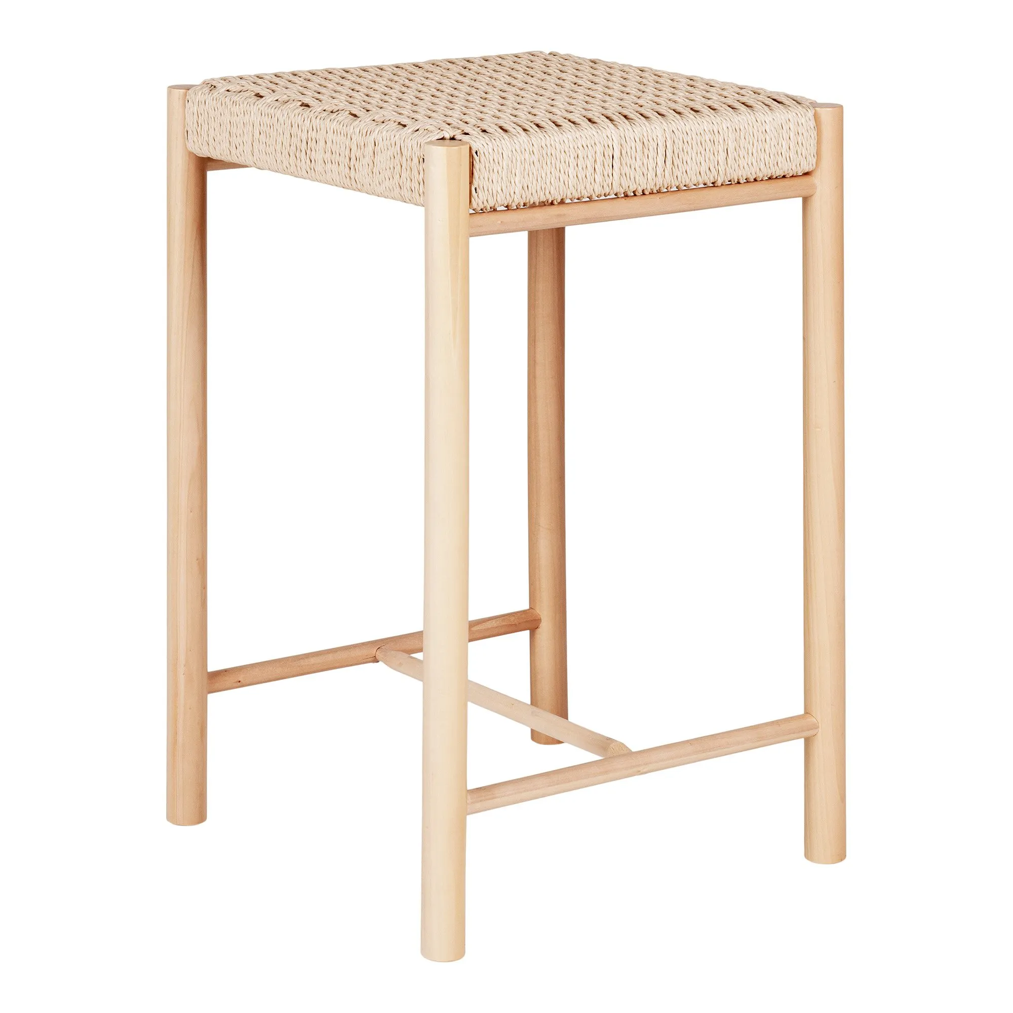 Hoker drewniany ABANO 42x42 Naturalny
