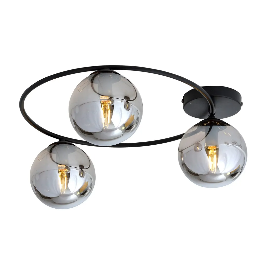 Lampa sufitowa  SOPRA Czarny 1256/3