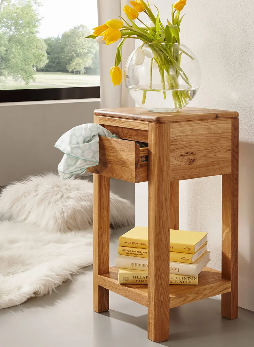 Stolik na kwiaty dębowy GIALO mniejszy 60x30x30 - 2SGIA01