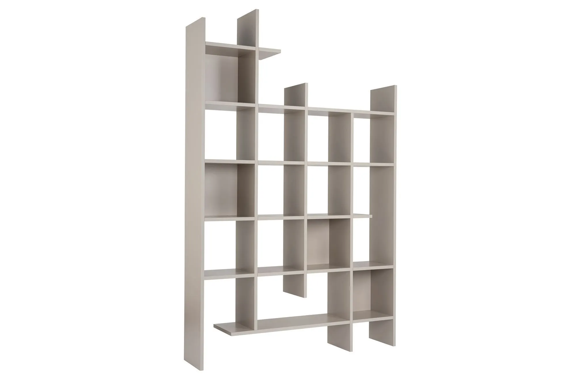 Regał wysoki MANCO 122 cm beż piaskowy Regał wysoki MANCO 122 cm beż piaskowy