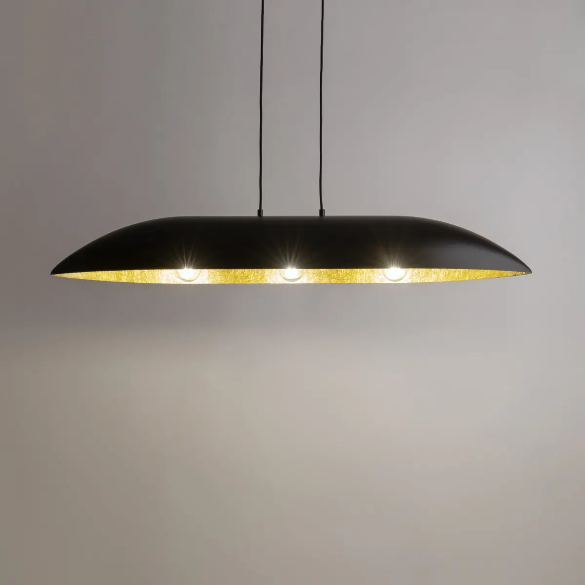Lampa wisząca GONDOLA L czarno-złota - SI_40632