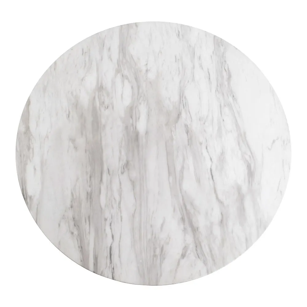 Stolik barowy BOLZANO 1 okrągły 70 cm W105 Efekt marmuru-Złoty — zdjęcie 7