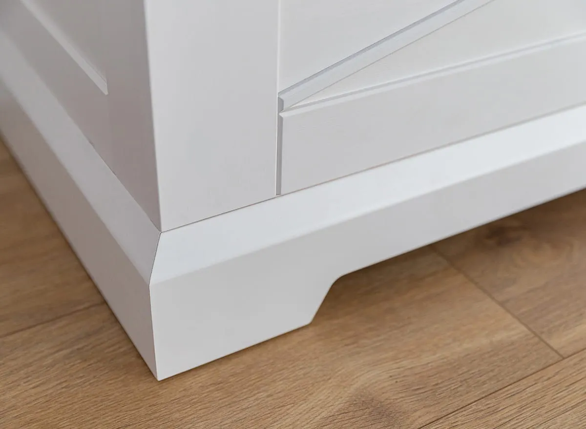 Skrzynia MARONE ELITE - biały, złocisty 95 cm - PLMEL18