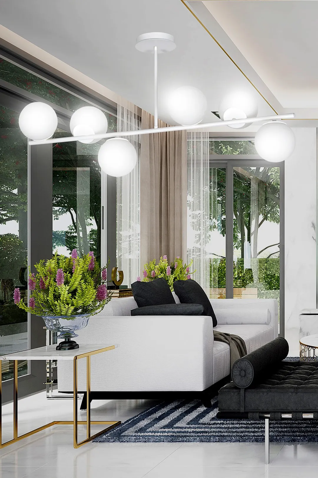 Lampa sufitowa BIOR Biały 1021/6 - 1021/6