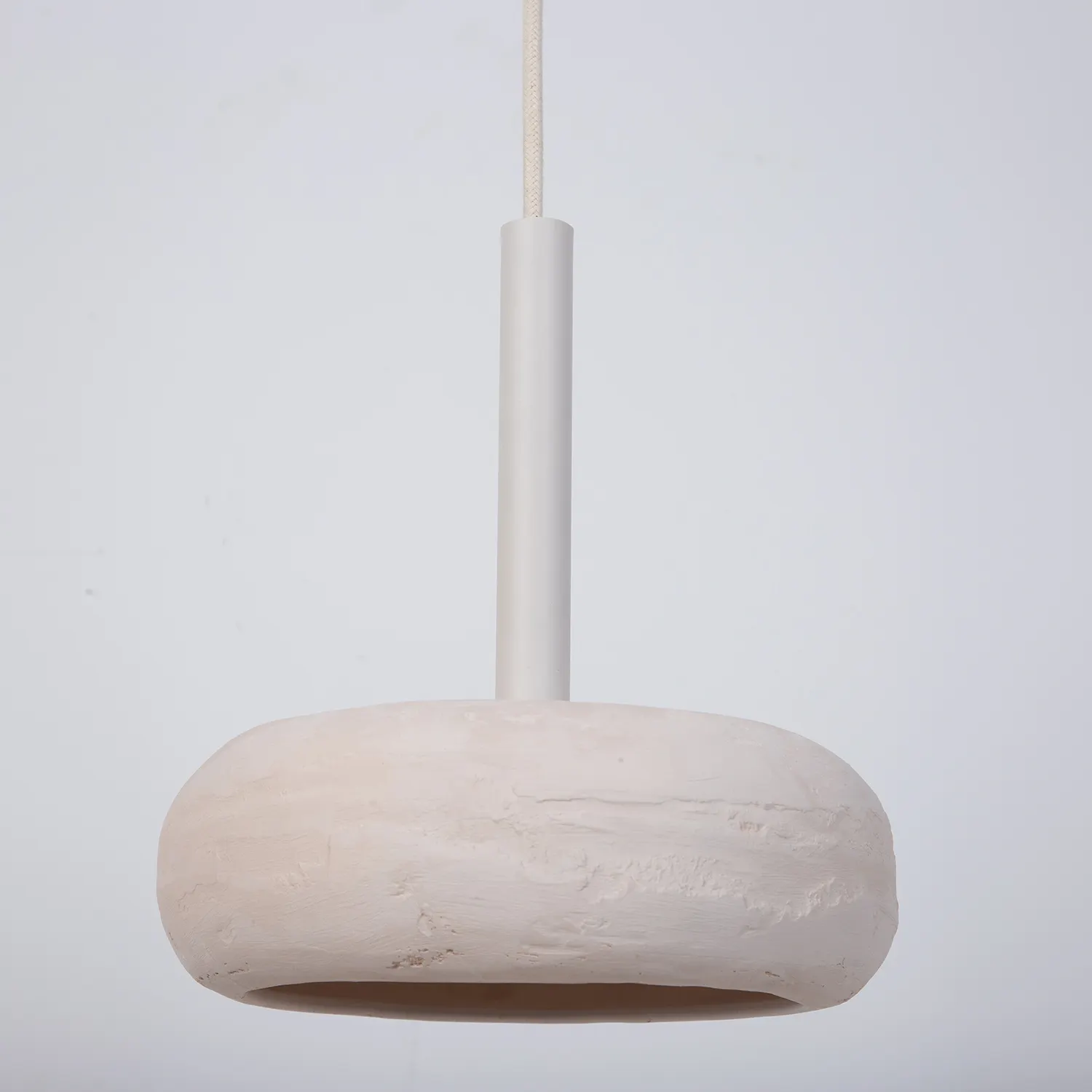 Lampa wisząca OTTO M 1 ceramiczny klosz beżowa - SI_41401