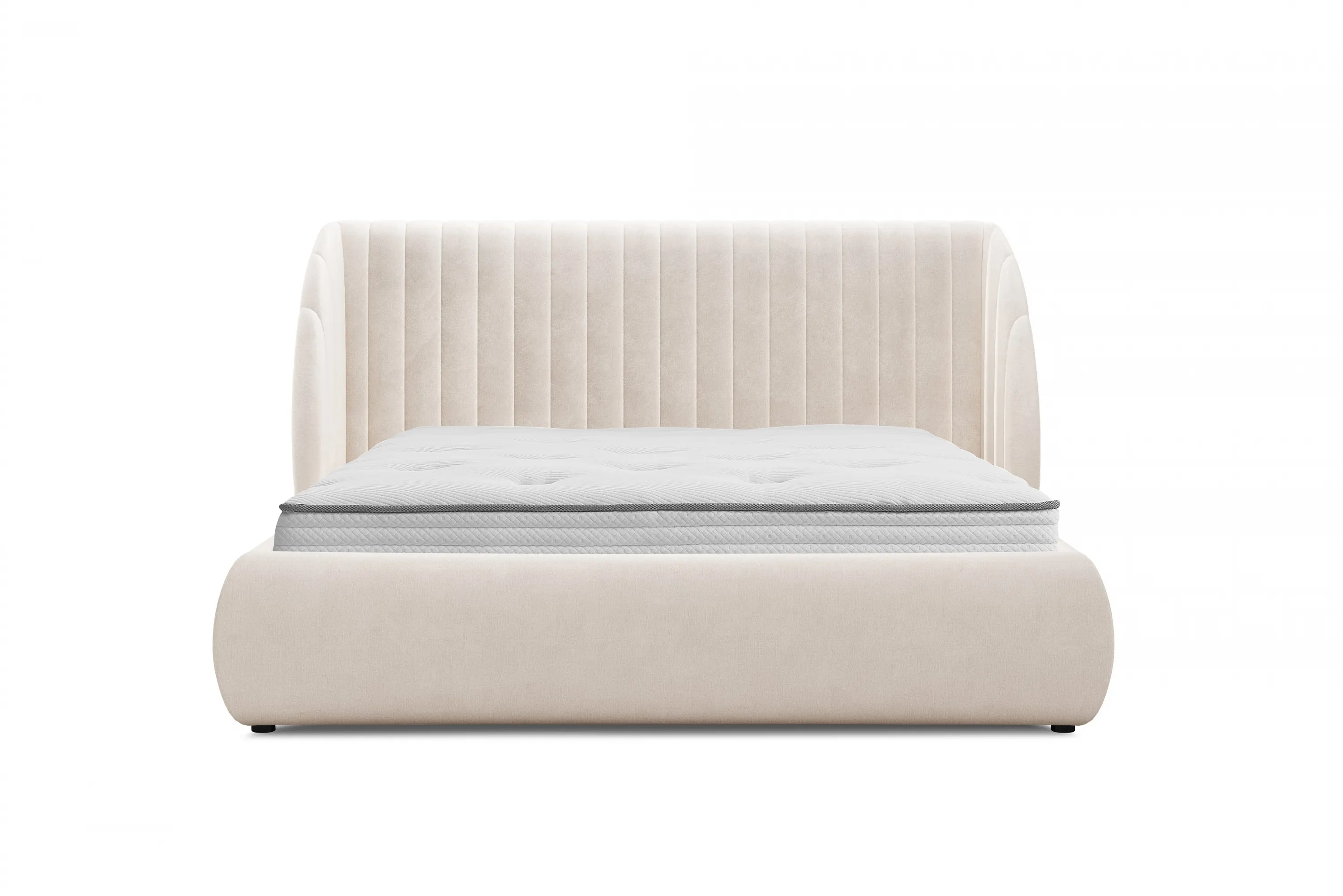 Łóżko Galin z pojemnikiem / 140x200 / Salvador (SIC) 1 - kremowy - B_158684