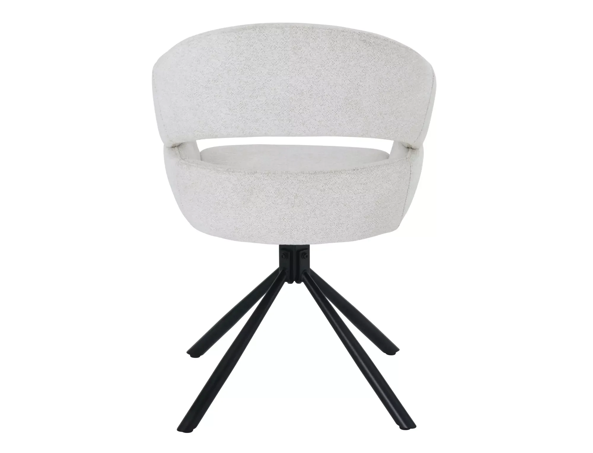 Krzesło obrotowe z podłokietnikami BORGO Raven 22 jasny beż czarne nogi - BORGORCBE