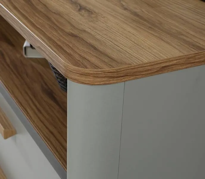 Komoda z szufladami SURFINIO 99 cm szara dab catania - SFNK211-M378