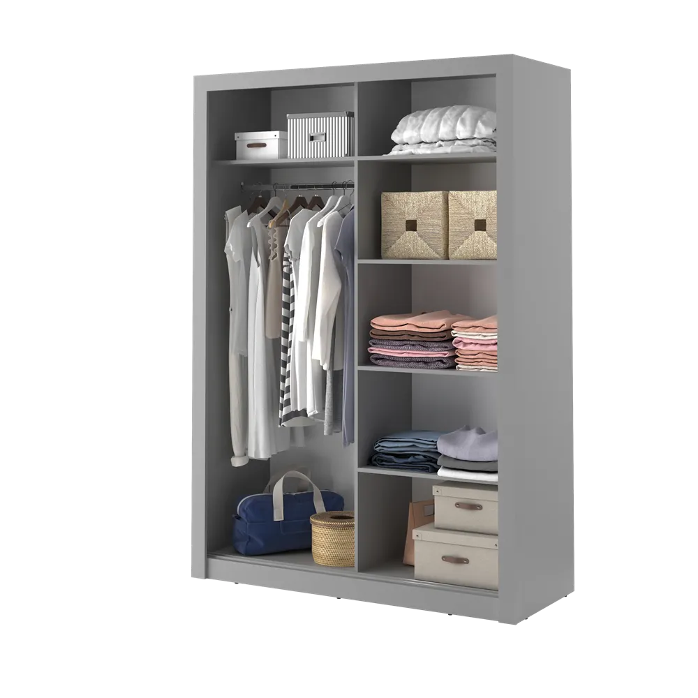 Szafa 2-drzwiowa ARTI AR-04 150cm szara - AR4S