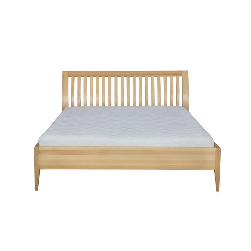 Łóżko bukowe LK191 Orzech 140x200 DREWMAX - 30383