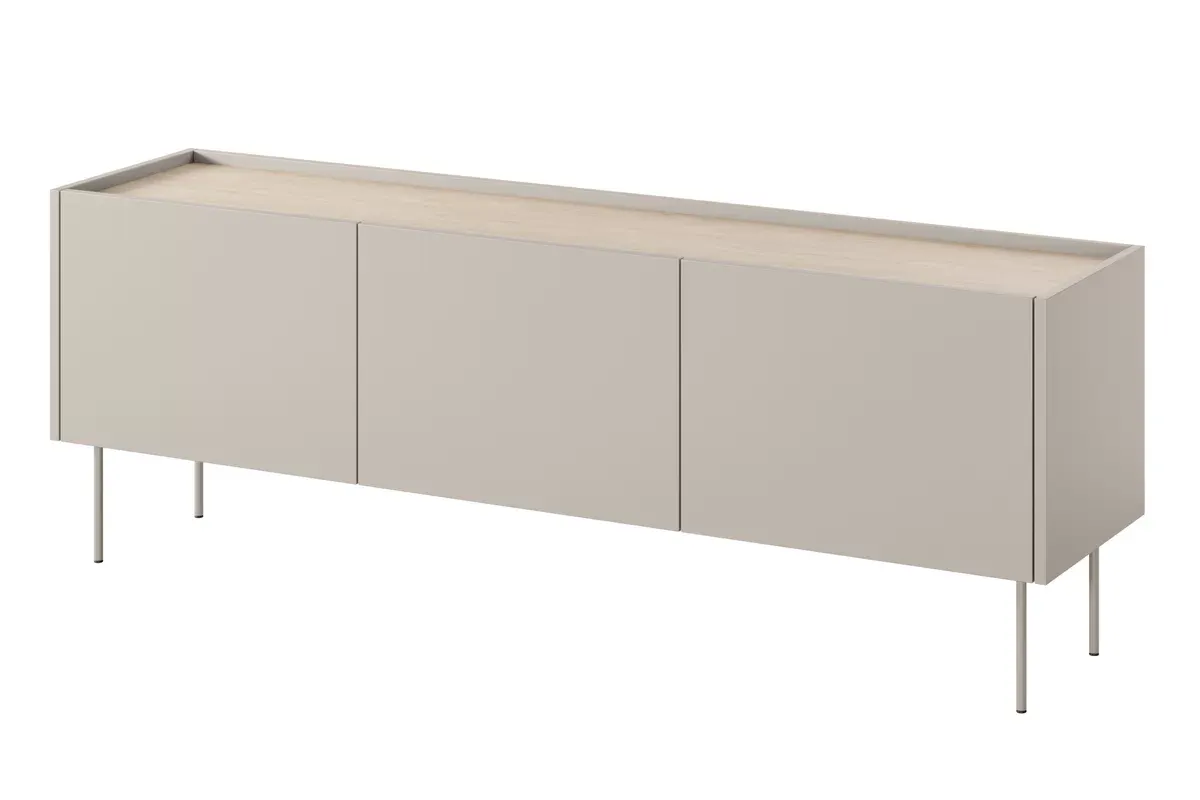 Szafka RTV DESIN 170 z szufladą kremowa - dąb nagano