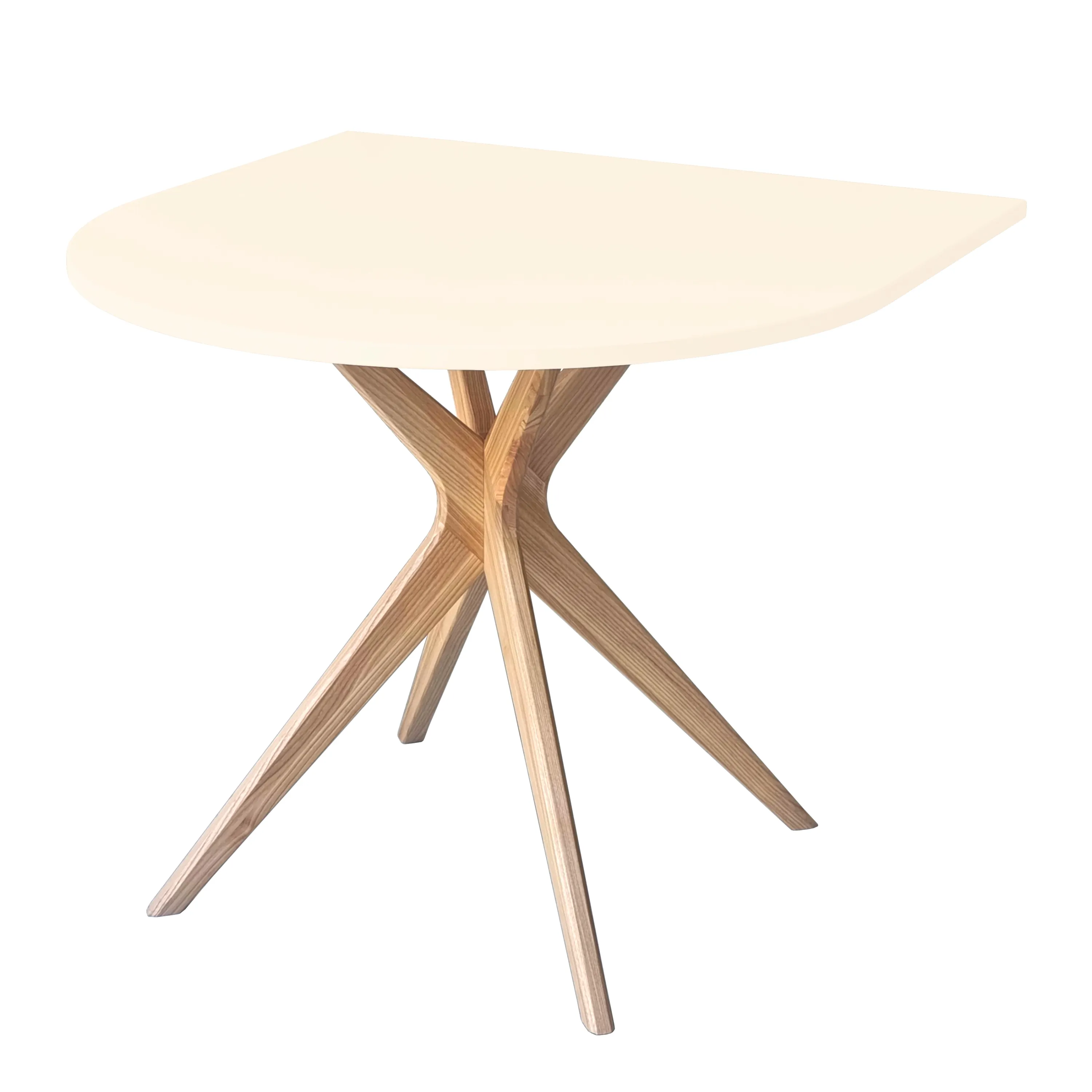 Stół półowalny JUBI Racetrack 80x80cm kremowy Stół półowalny JUBI Racetrack 80x80cm kremowy