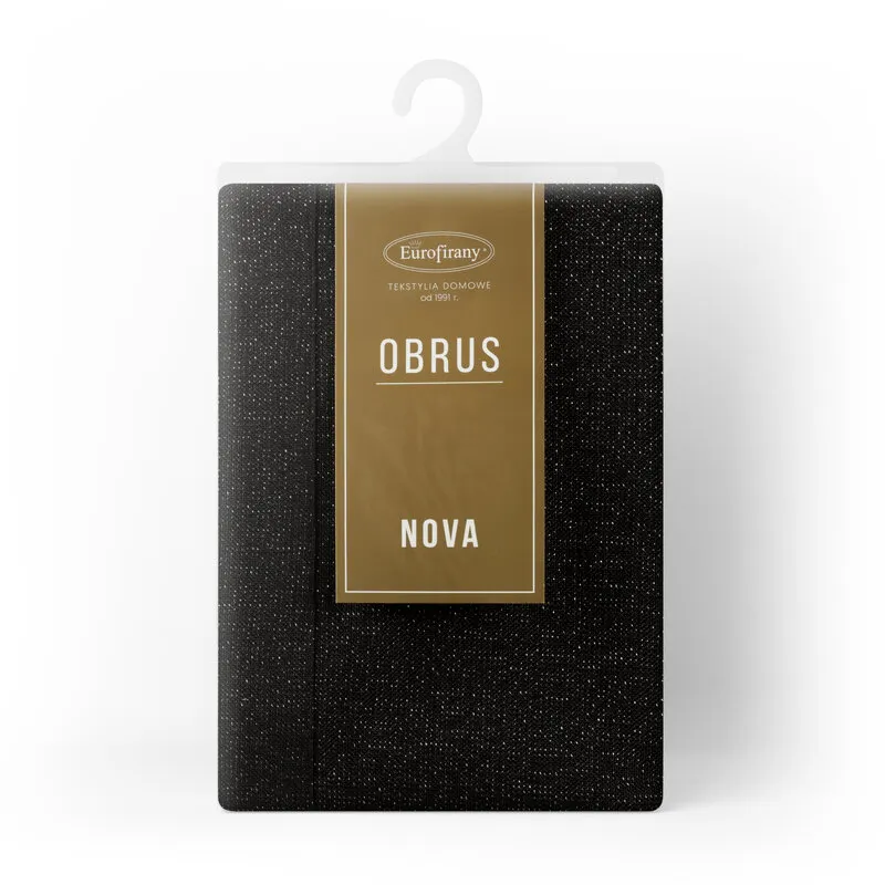 OBRUS STELLA 1 145 X 300 CM CZARNY - EU_409906