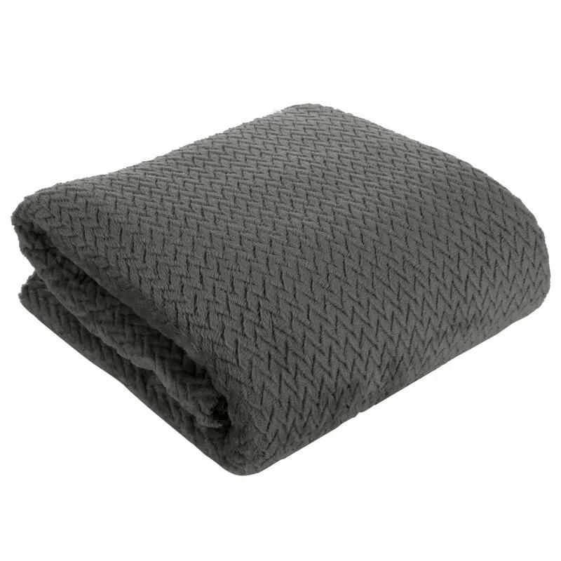 Koc trójwymiarowy D91 CINDY3 170X210 cm Grafitowy - EU_367308