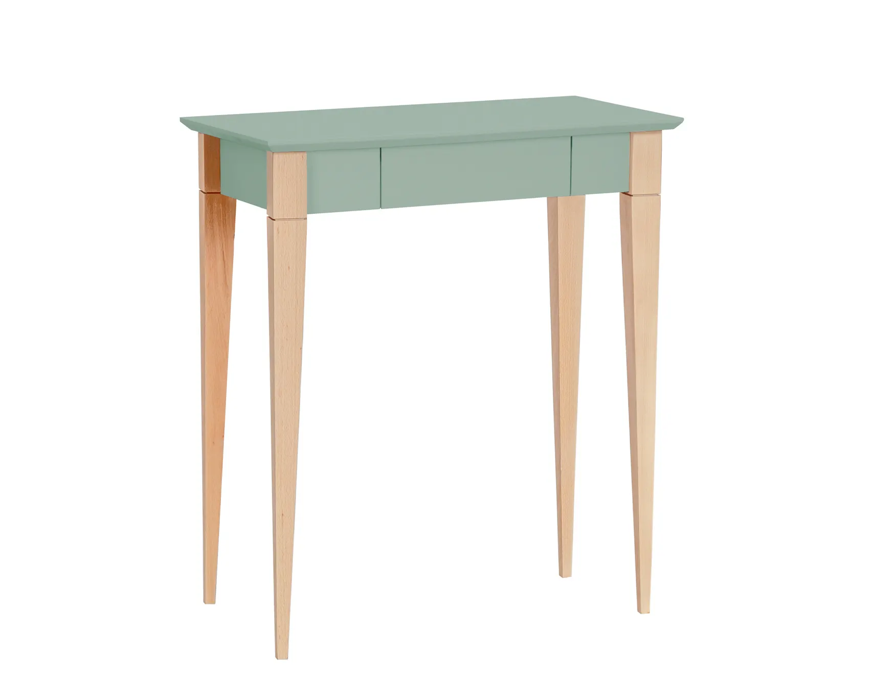 Biurko z szufladą MIMO 65x40 szałwiowy blat/drewniane nogi Meble, Tabela, Biurko, Stół do jadalni