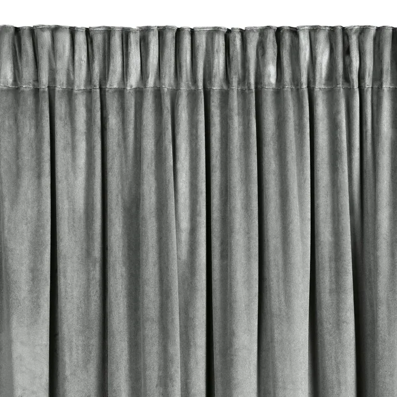 ZASŁONA GOTOWA CARLI NA TAŚMIE 140 X 270 CM SREBRNY - EU_454034