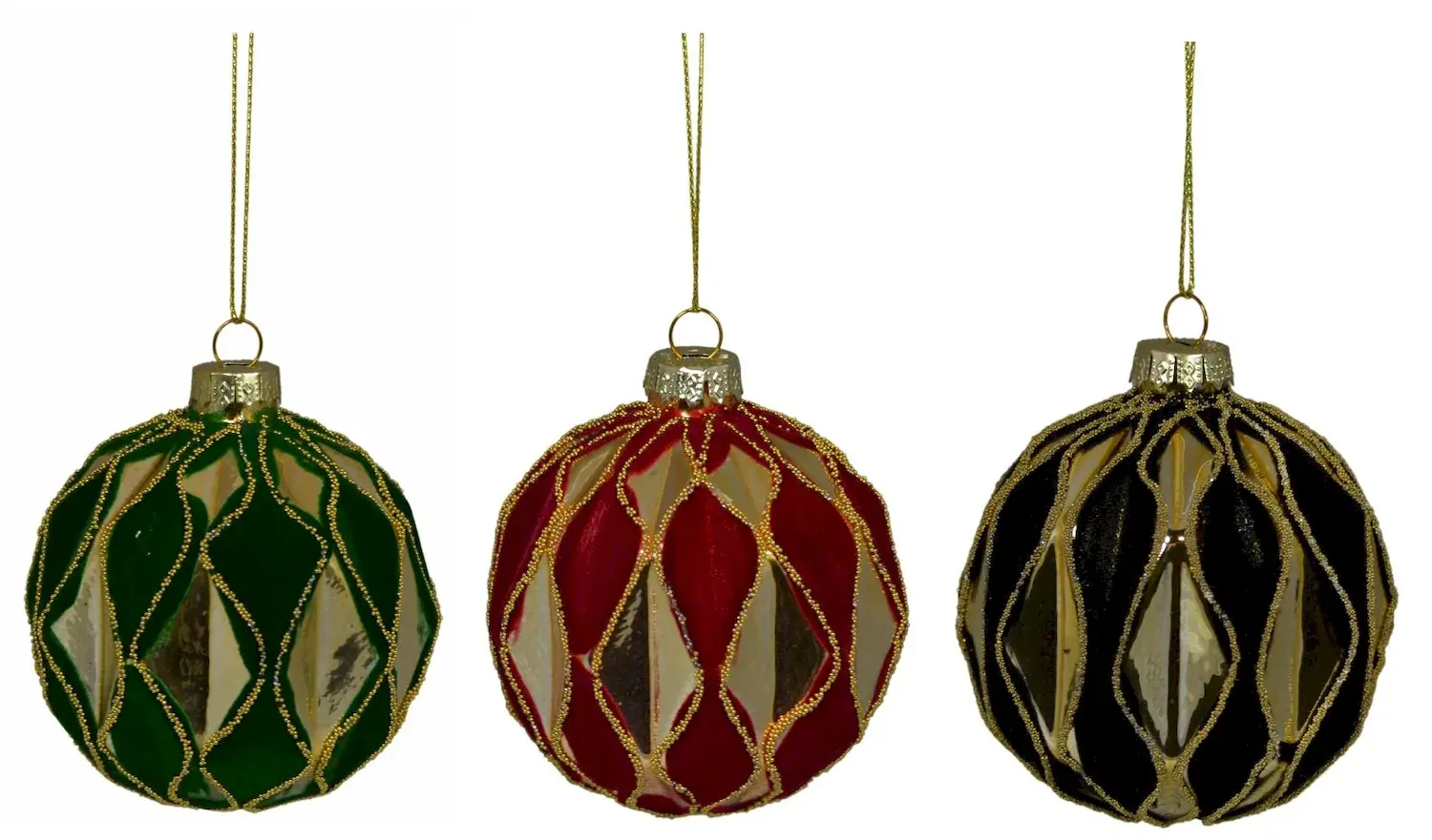 Bombki szklane 12 sztuk kolorowe brokat