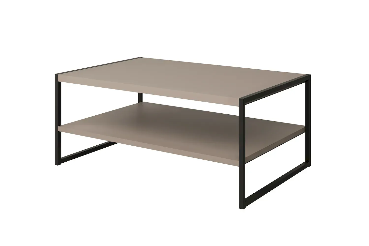 Stolik kawowy z półką EKO 97 congo czarny Stolik kawowy z półką EKO 97 congo czarny