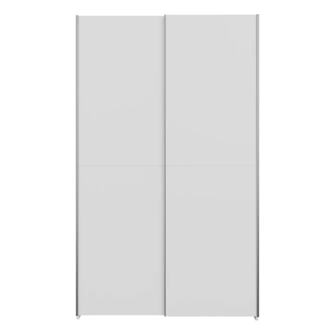 Szafa 2-drzwiowa HOME NOOK drążek i półki drzwi przesuwne 120cm biała - HMNS62232-120