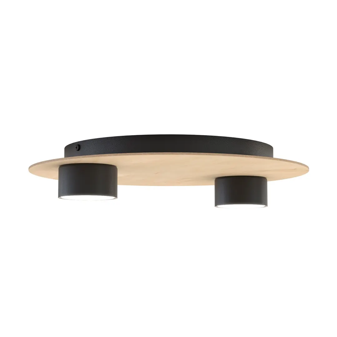 Lampa sufitowa okrągła PIXO 2 BL