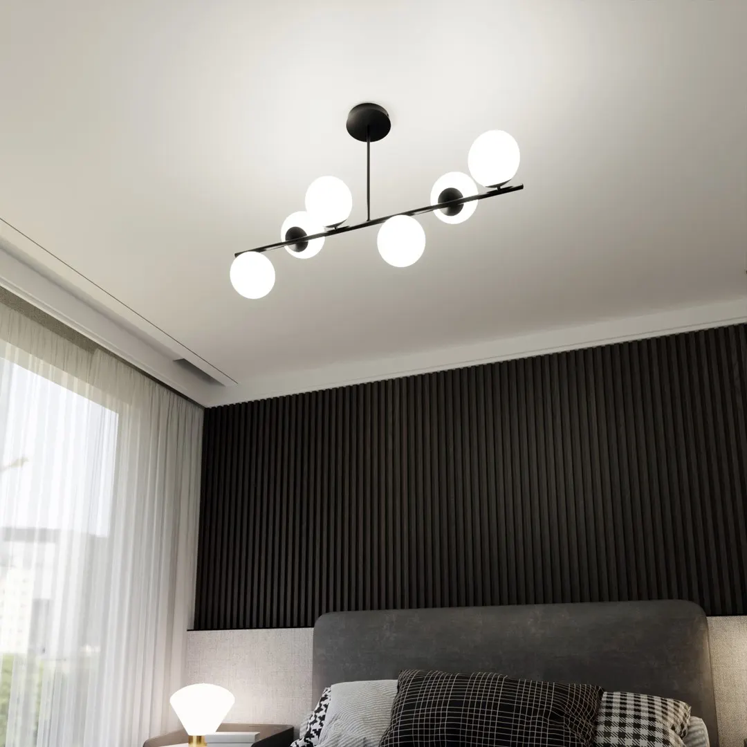 Lampa wisząca BIOR 6 czarny biały — zdjęcie 8