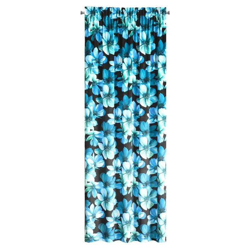 ZASŁONA GOTOWA KLEO NA TAŚMIE 140 X 270 CM CZARNY