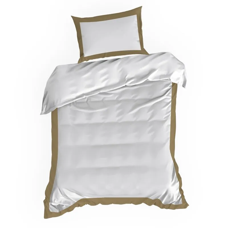 KOMPLET POŚCIELI LAURA 160 X 200 CM BIAŁY KOLOR - EU_436171