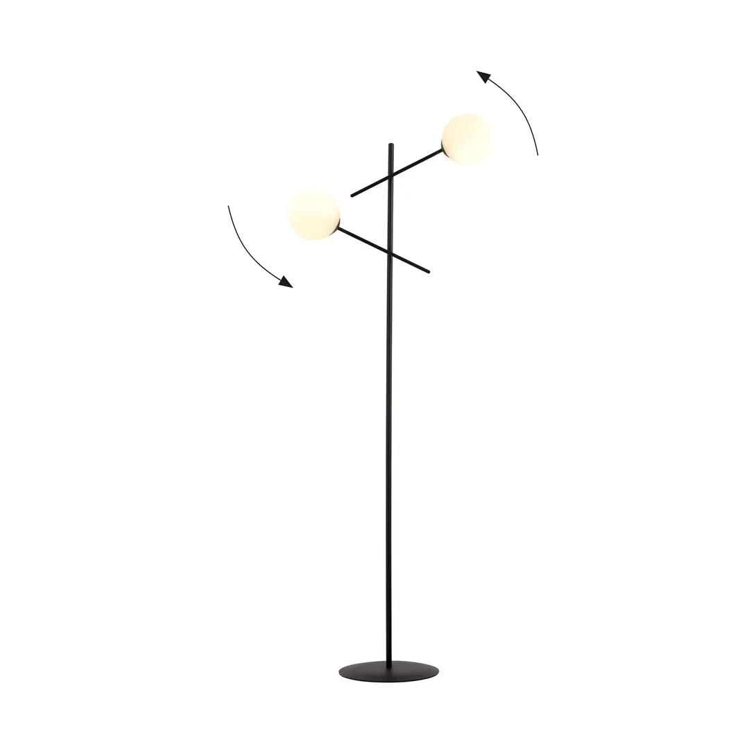 Lampa stojąca LINEAR LP2 czarny biały — zdjęcie 3