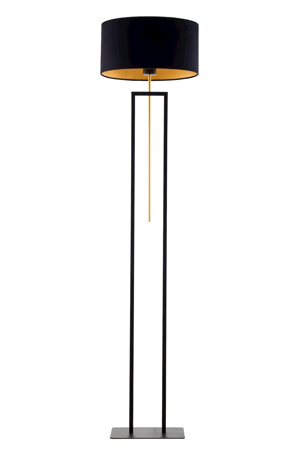 Lampa podłogowa MARII czarny złoty