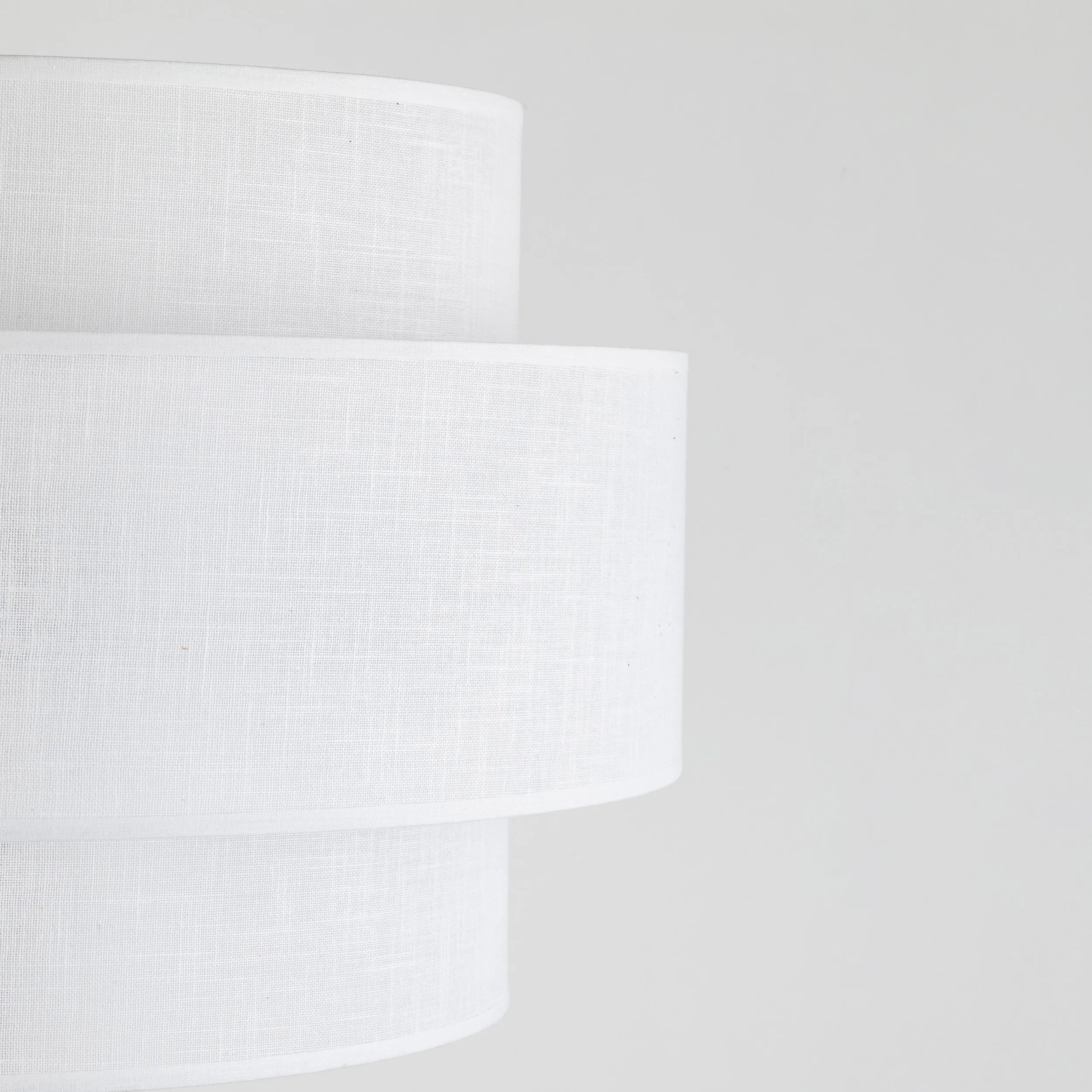 Lampa podłogowa CALISTO czarna z białym kloszem z tkaniny 159x50cm - TK_5894