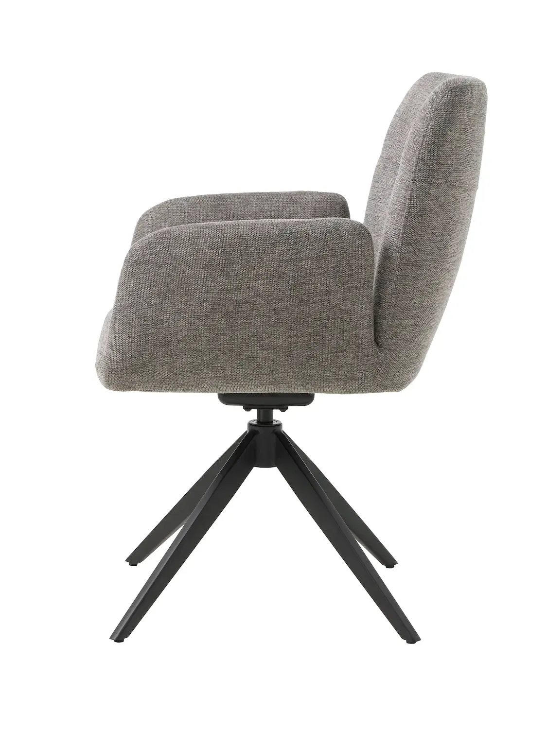 Krzesło obrotowe ROXANA z podłokietnikami szare - UN_54930004