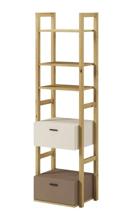 Regał Lenny LY-03 51cm dąb artisan/beż/truflowy