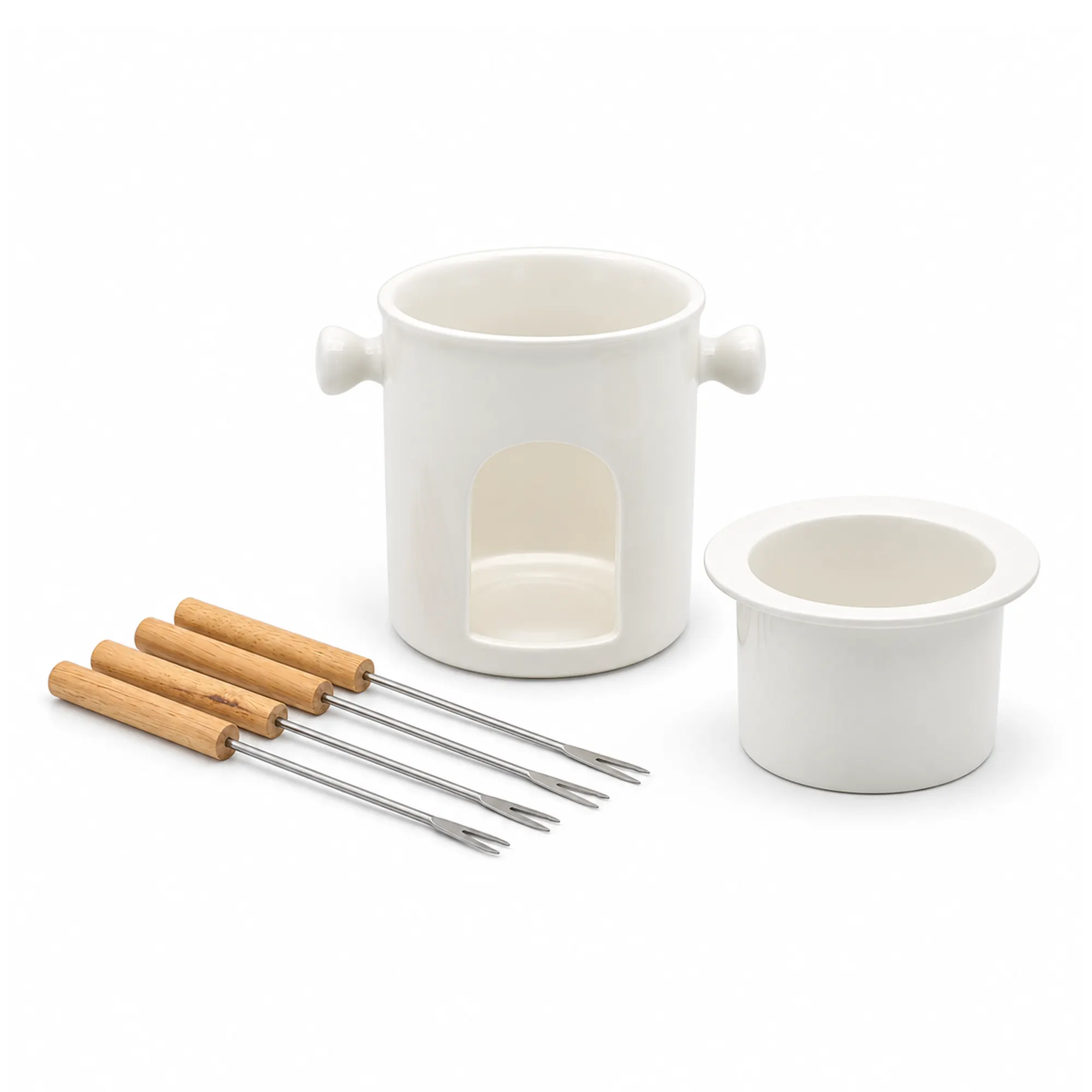 image set, fondue, ceramiczny, komplet, patelnie do serów