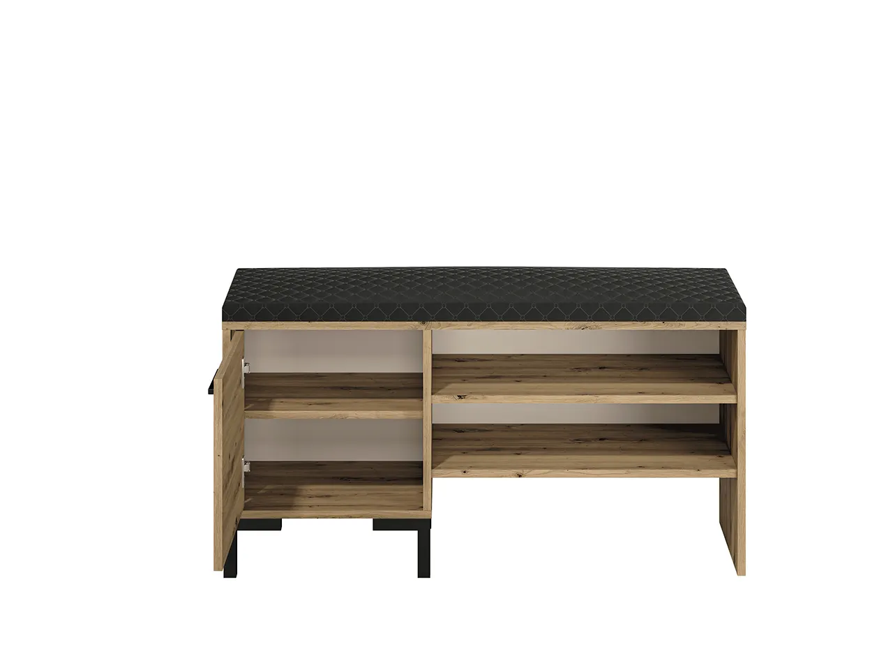 Szafka na buty NEVIO 05 z siedziskiem 105 cm dąb artisan
