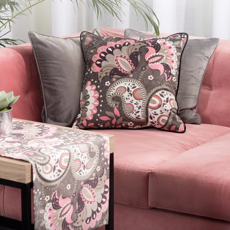 OBRUS ALVINA 35X180 CM CZARNY - EU_360236