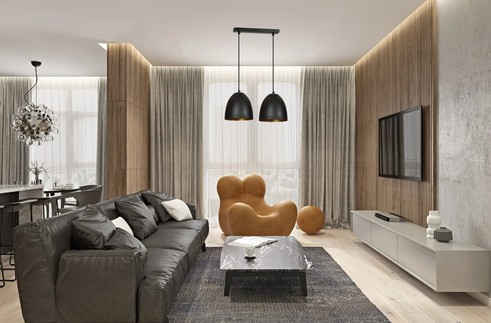 Lampa wisząca LENOX Czarny/Złoty 410/2 - 410/2