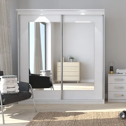 Szafka nocna z 3 szufladami MORTY 46cm biała - INT_5001995BIP