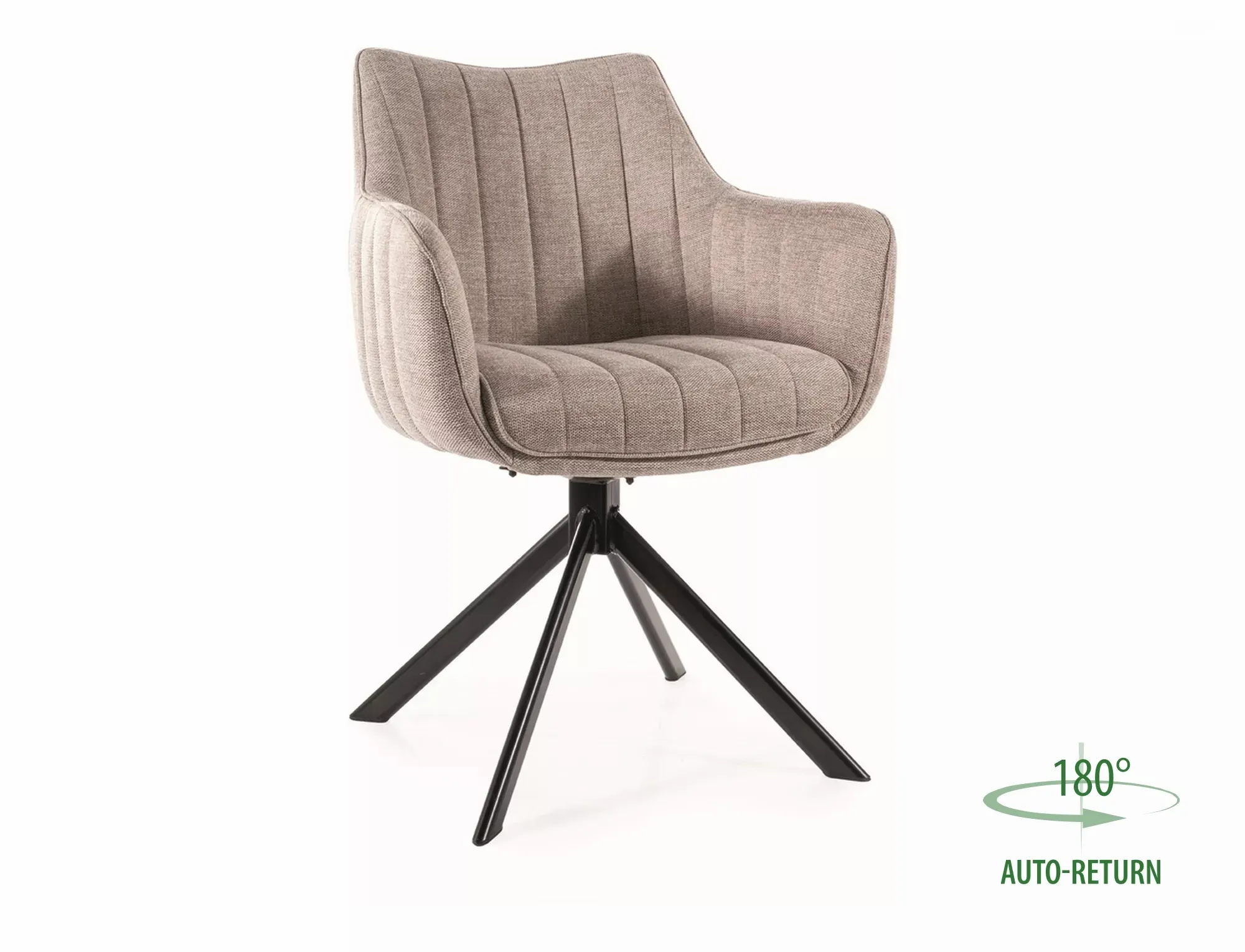 Krzesło obrotowe 180° AZALIA BREGO 31 beżowy metalowe nogi