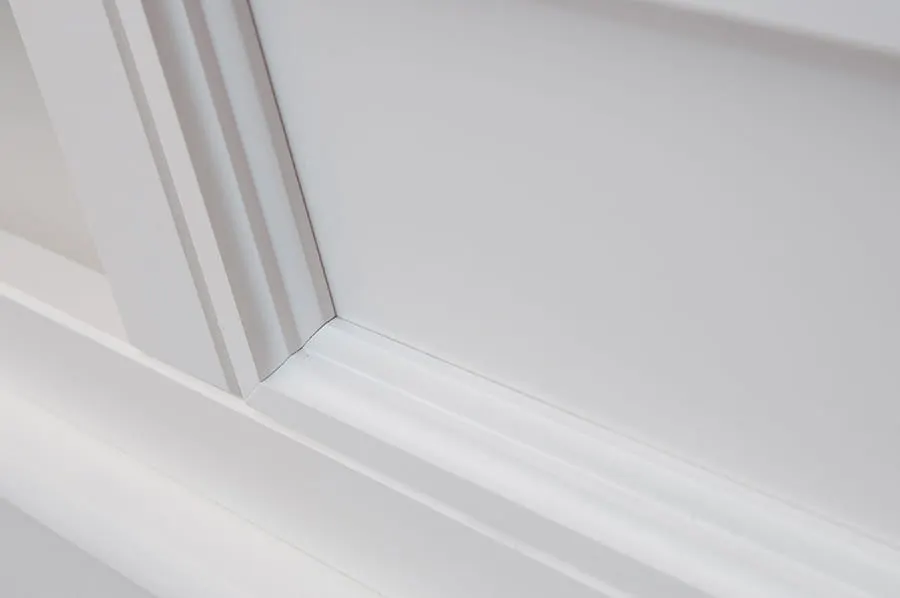 Szafka nocna z 2 szufladami BELLUNO ELEGANTE biały-orzech - PL013B/O