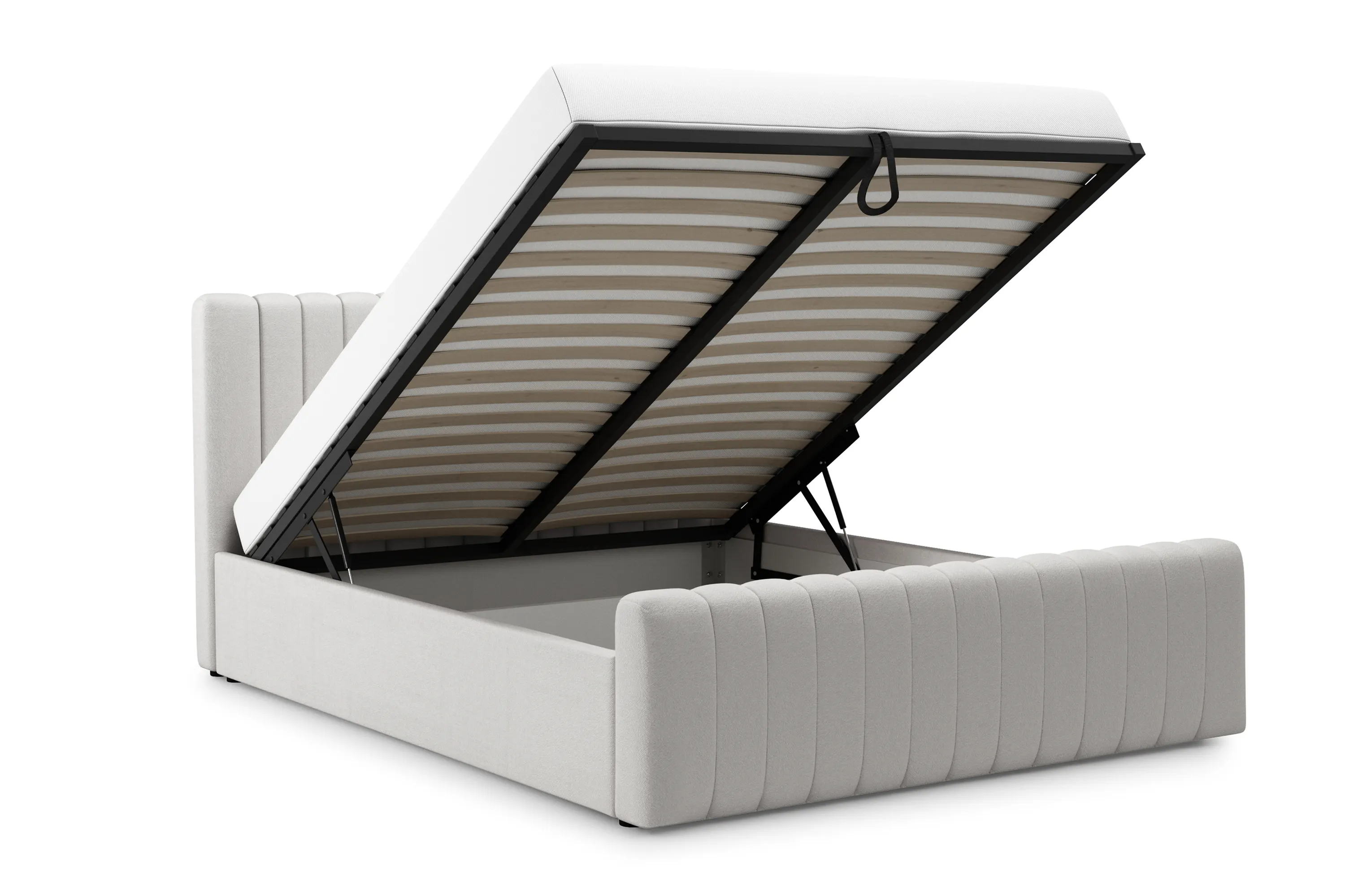 Łóżko Nicole z pojemnikiem / 180x200 / Leo 03 - beżowy - B_158575