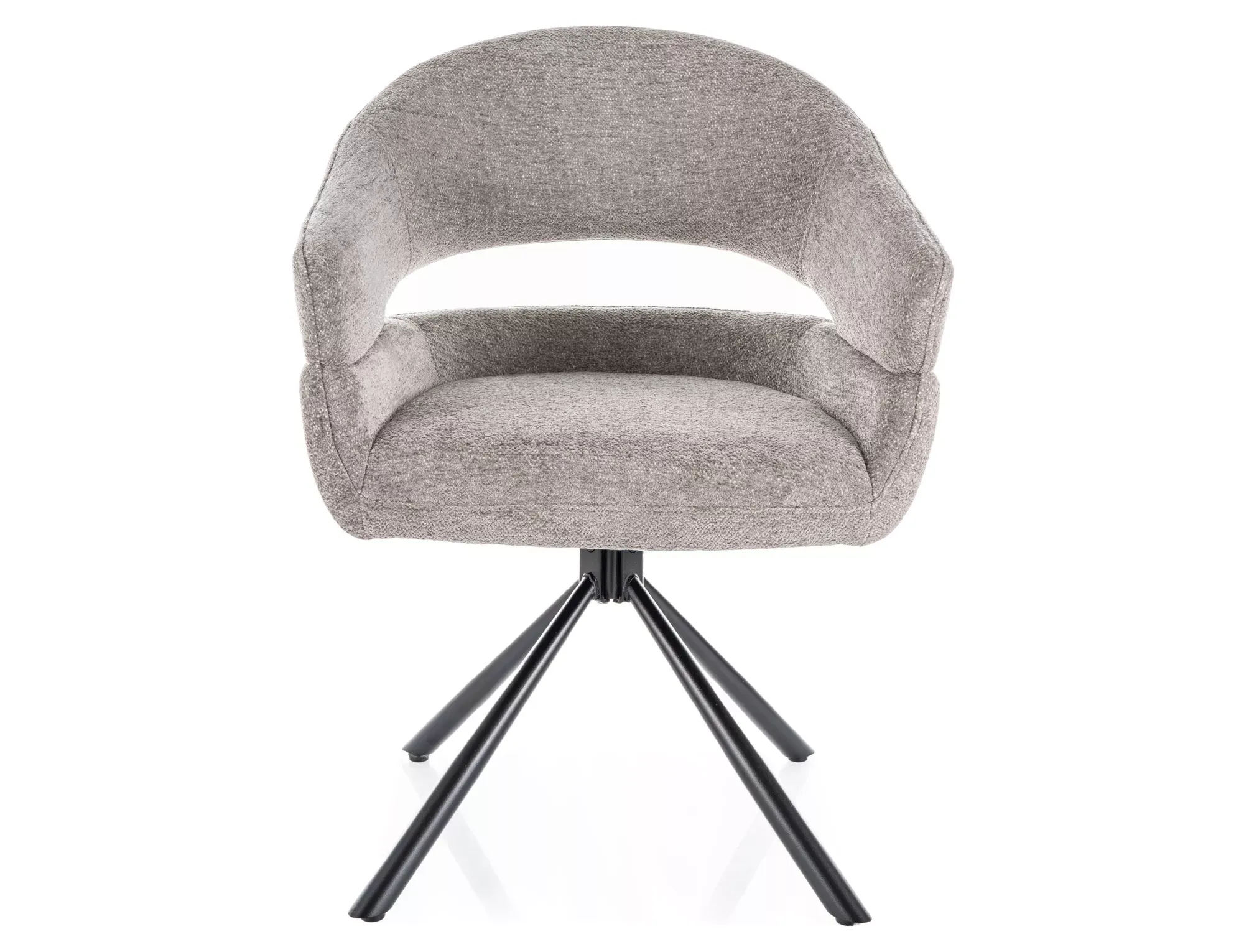 Krzesło jadalniane BORGO RAVEN ciemny beż/czarne nogi - BORGORCSZ