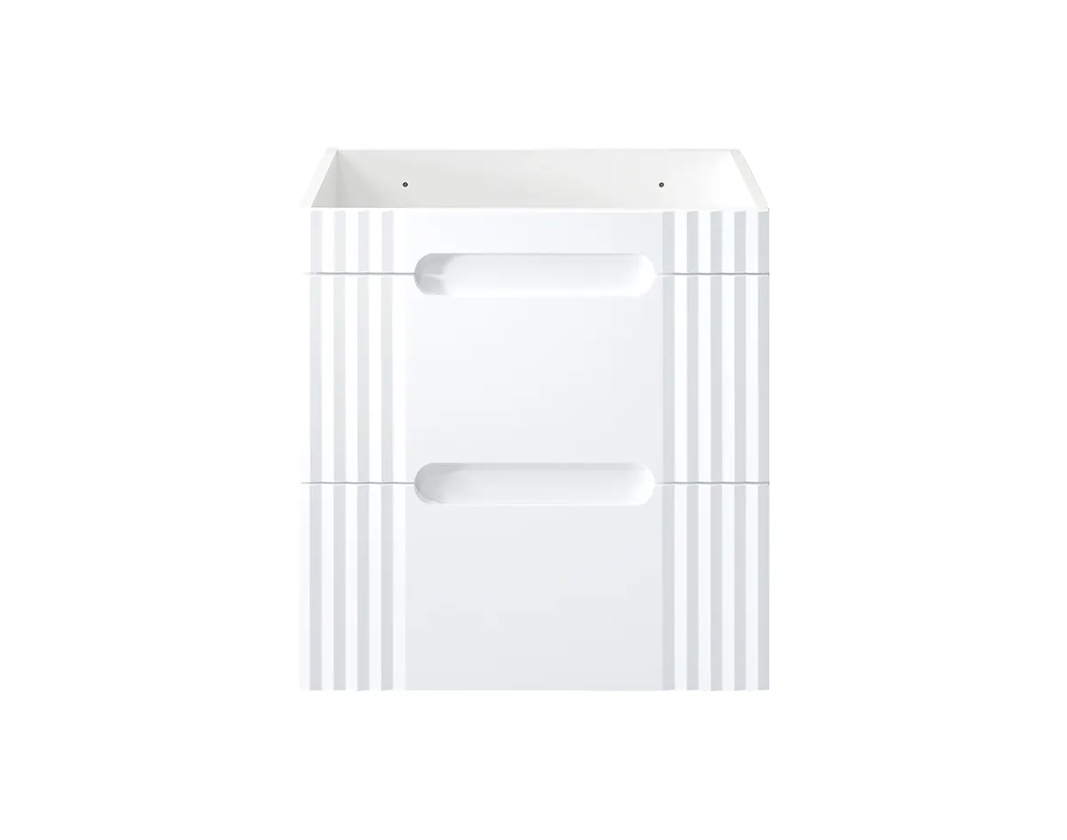 Szafka pod umywalkę z 2 szufladami FIJI biała 62x60x46cm - FIJI_WHITE_82-60-D-2S