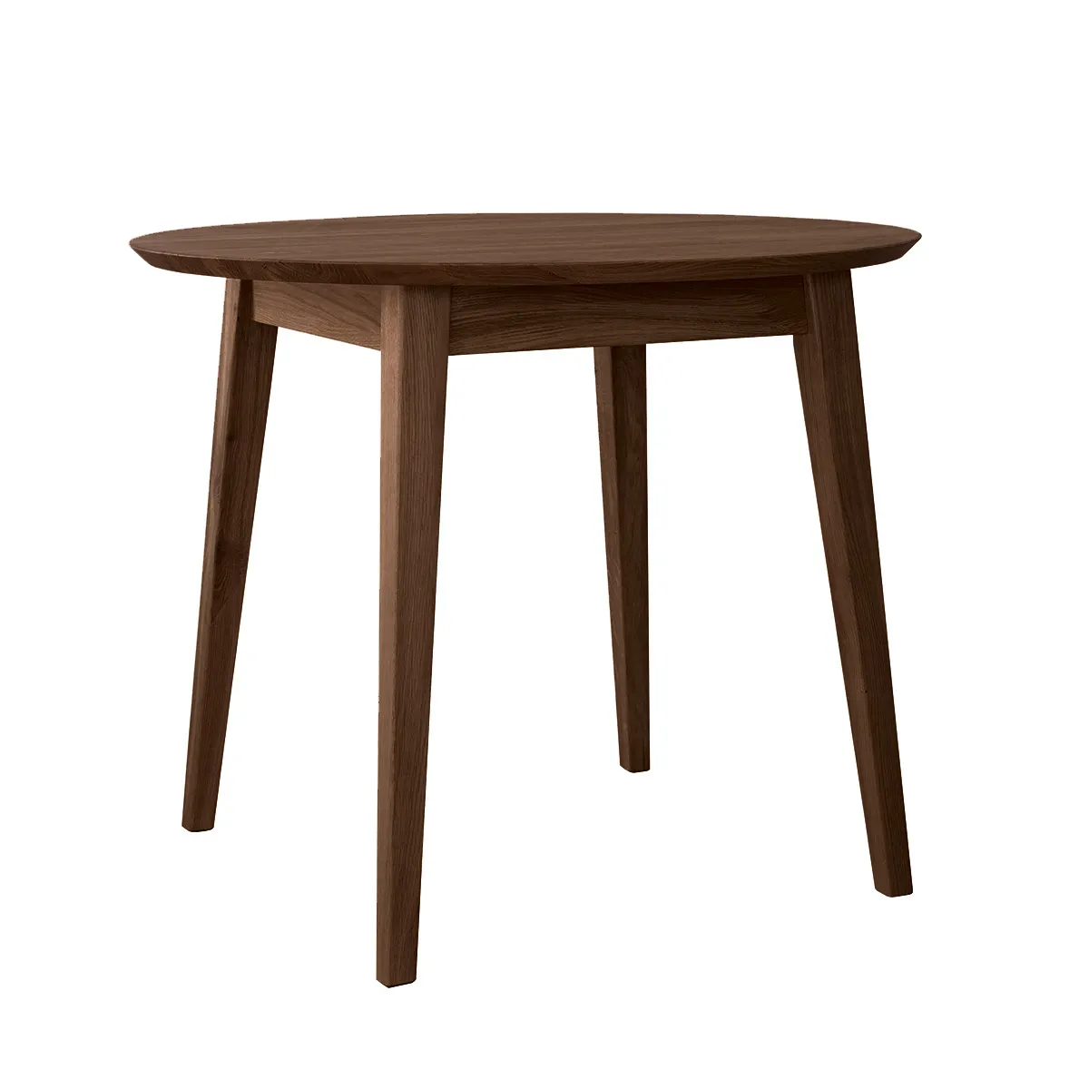 Stół okrągły dębowy ORBRTELLO 90 cm - tabacco