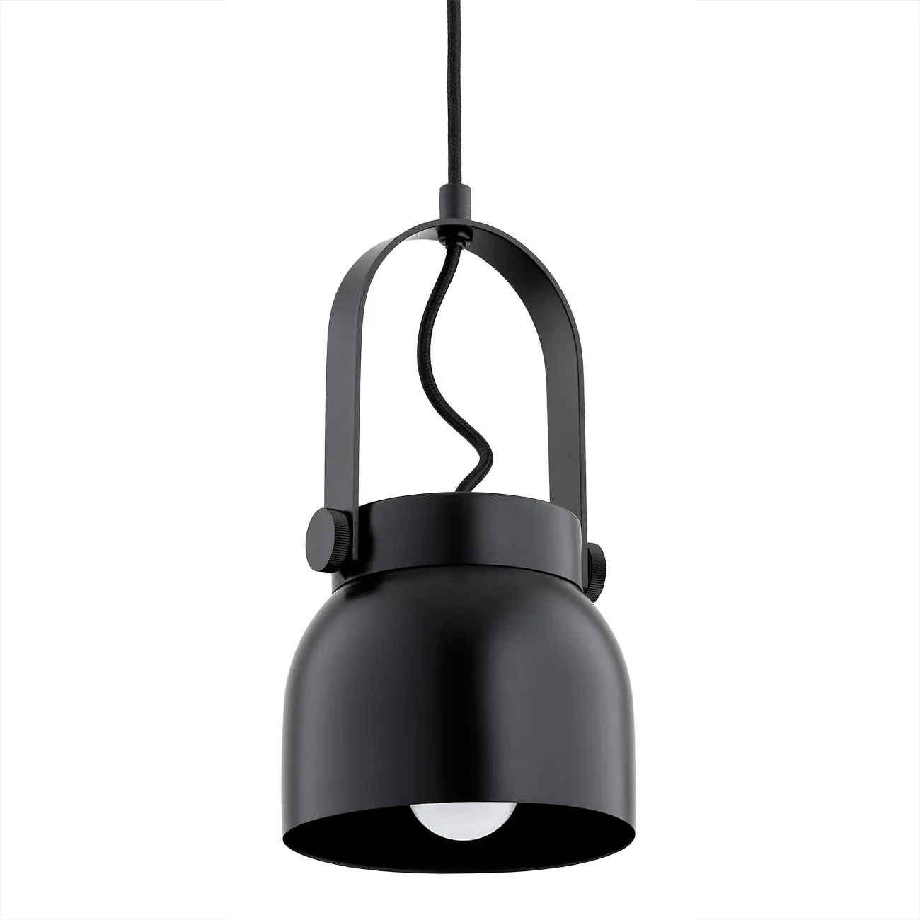 Lampa wisząca LOGAN metalowa czarna 110cm - 8291