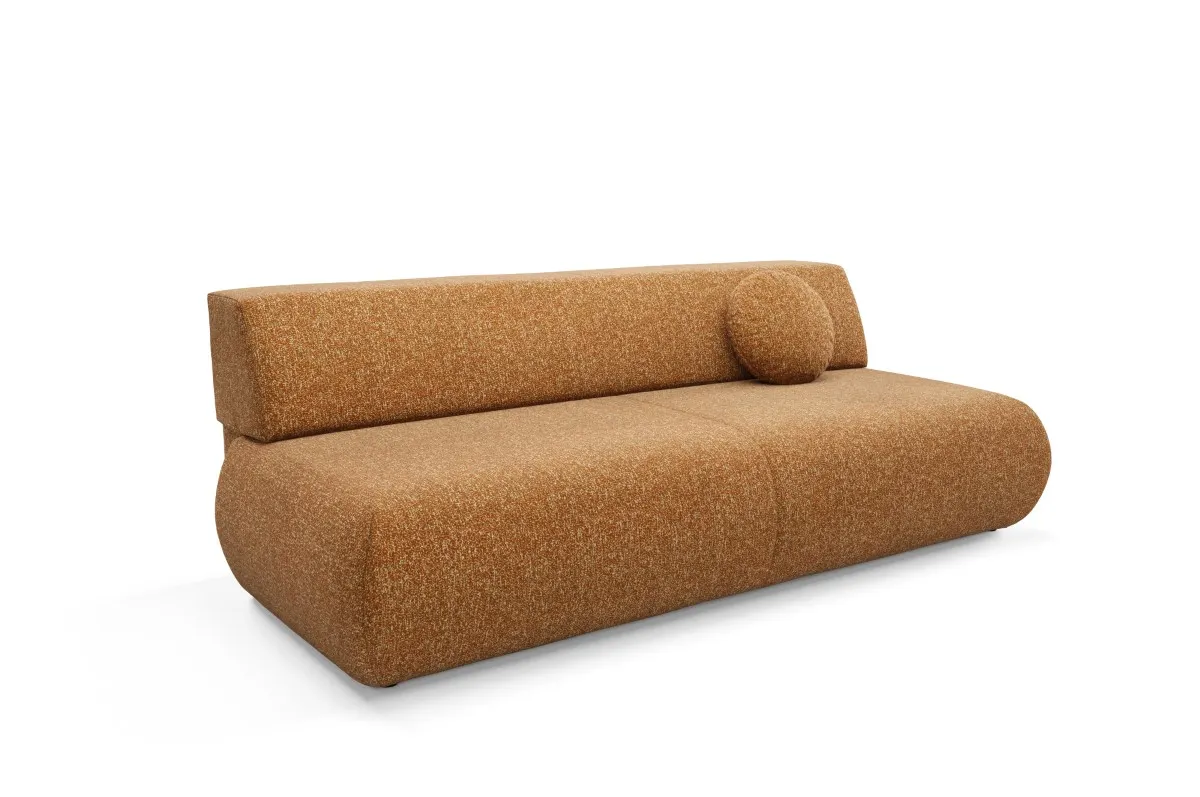 Sofa rozkładana z pojemnikiem PUENTE 214 cm rdzawa Sofa rozkładana z pojemnikiem PUENTE 214 cm rdzawa