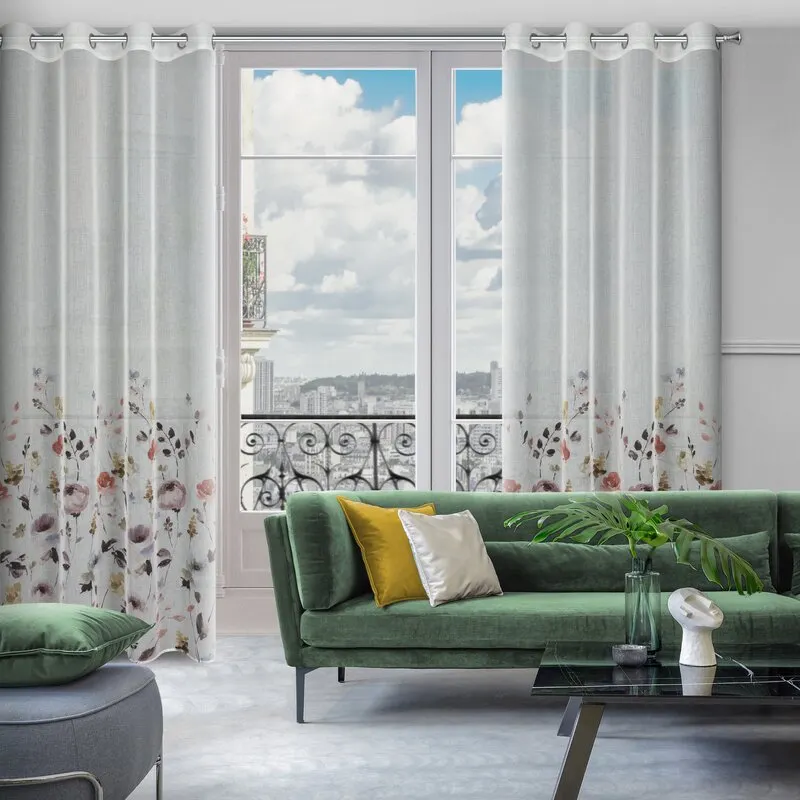 ZASŁONA GOTOWA D91 LAVIN 140X250 CM BIAŁY - EU_419468